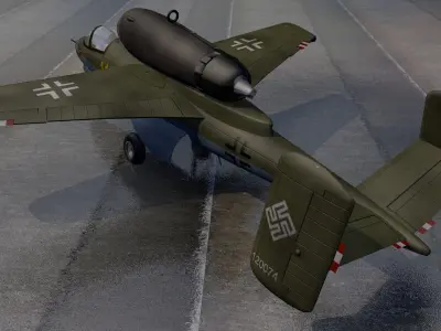 Heinkel He-162A Salamander 3D model