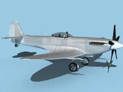 Supermarine Spitfire Mk 14e V00 3D model