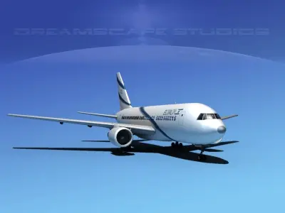 Boeing 767-200ER El Al 3D model