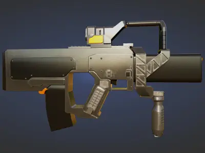 Rifle - Electric Stunt Rifle Low-poly 3D model