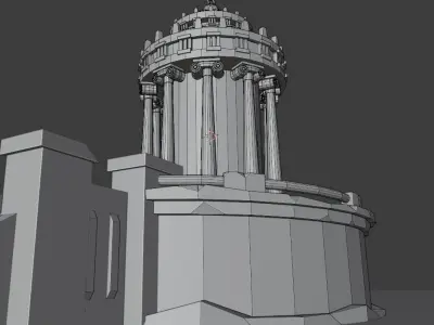 Oracle temple Free 3D model