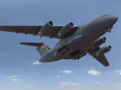 Xian Y-20 Transport Aircraft 3D model