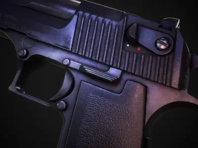 Desert Eagle Game Ready Low-poly 3D model