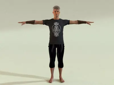 African Male 02 Low-poly 3D model