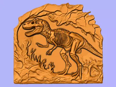 FOSSIL BAS RELIEF  3D model