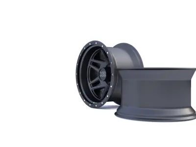 KMC XD130R Realstic Rim 3D model