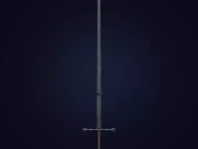 Zweihander sword Low-poly 3D model