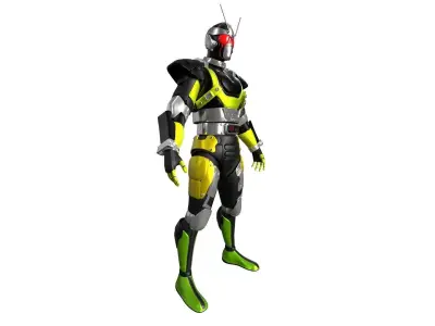 Kamen Rider RX Robo With Vortech Shooter 3D model