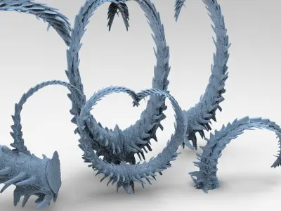 Alien Dragon Tail collection 2  3D model