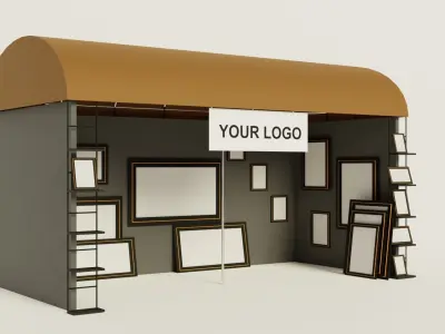 Exhibition stand 3D model 3D model