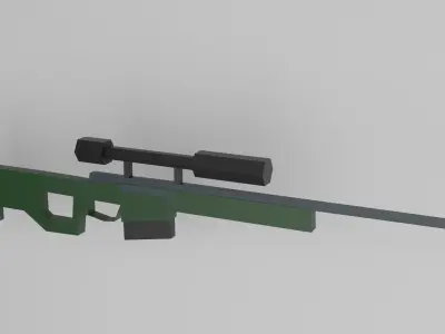 Weapon Pack Low-poly 3D model