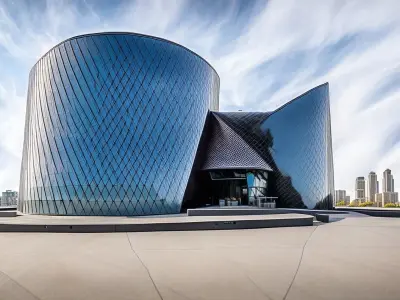 Shopping Mall Exterior 3D Model Deconstructivism design 3D model