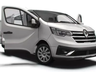 Renault Trafic L2H1 HQ Interior 2023 3D model