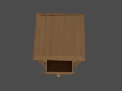 Bedside Drawer Free low-poly 3D model