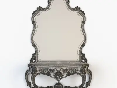 classic console table 3D model