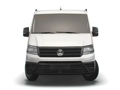 VW Crafter Double Cab Tipper 2021 3D model