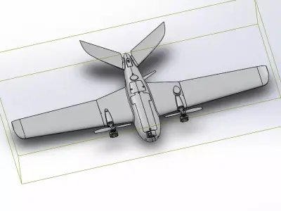 Tilt Rotor VTOL Drone 3D model