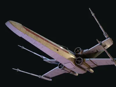 X-WING Star Wars 3D model