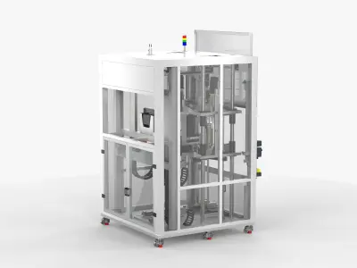 Automatic Motor Rotor and Stator Assembly Machine 3D model