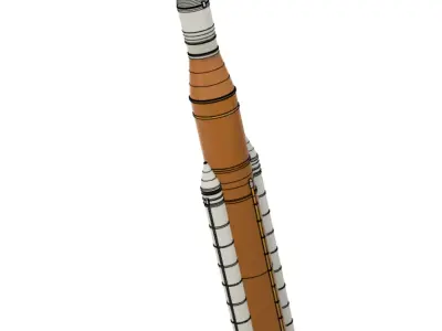NASA SLS - STL files of the 3D printed rocket 3D print model