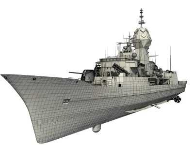 ANZAC MEKO Class Frigate HMAS ARUNTA FFH 151 3D model