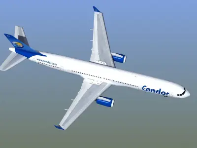 B757 300 Airliner 3D model