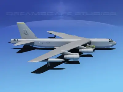 Boeing B-52H Stratofortress V01 3D model