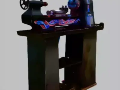 Industrial Lathe - Web3 Game Ready Prop Low-poly 3D model