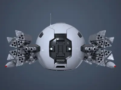 Military Drone Mk1 Pack 3D model