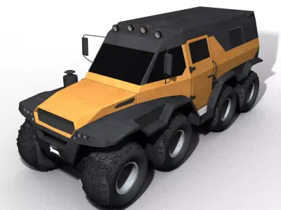 shaman all terrain vehicle Low-poly 3D model