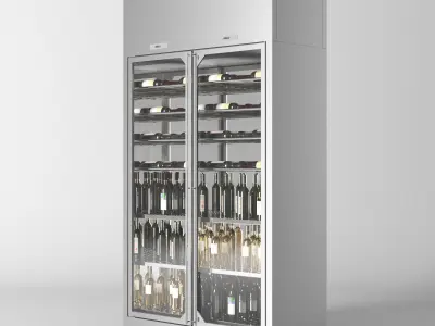  Wine cooler enofrigio 2P 1p wall h260 P60 3D model