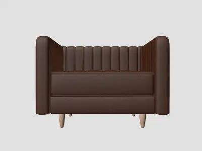 Single Sofa Free 3D model