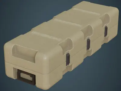 Military Case 3B Low-poly 3D model