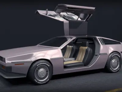 DeLorean DMC Free 3D model