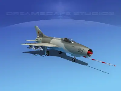 MIG-21 Fishbed V11 3D model