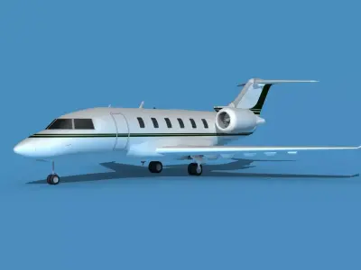 Bombardier CL604 Challenger V11 3D model