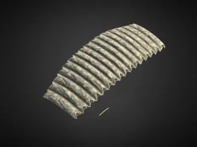 Parachute PBR Lowpoly Low-poly 3D model