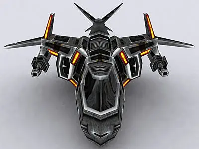 3DRT - Sci-Fi Airspace - Heli Scout 04  Low-poly 3D model