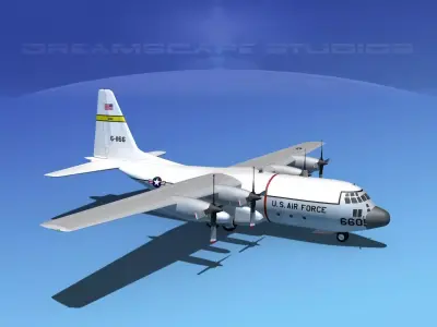 Lockheed C-130 Hercules USAF 2 3D model