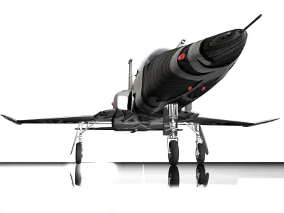 F-5E Tiger II Aircraft Low-poly 3D model