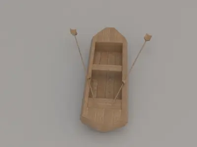 Wooden Sailing Ship With Cannons Upgrade Pack 3D model