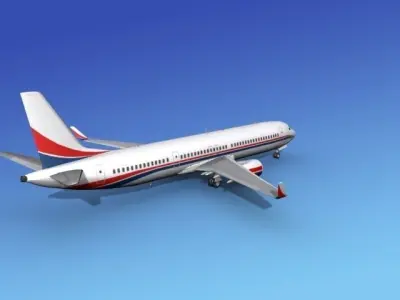 Boeing 737-900ER Corporate 6 3D model
