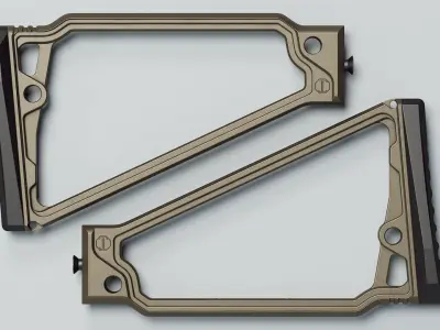 TS-8RP - Triangle Stock 8in - Replica Low-poly 3D model