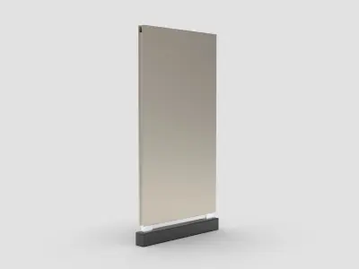 Style advertisement close to a urban street in city 3D model