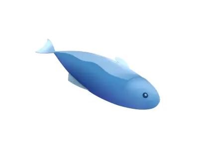 Cartoon Fish Low-poly 3D model