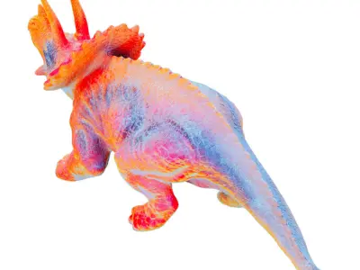 Triceratops Toy 02 3D model