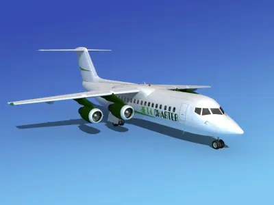 BAe 146-300 Jet Charter 3D model
