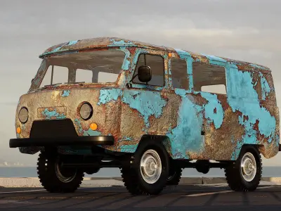 Panelvan Levo 374 - Unreal Engine Project Low-poly 3D model