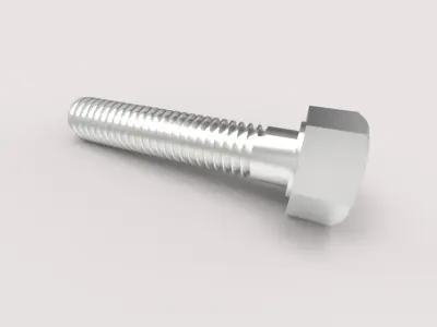 Nut-Bolt stainless steel bolt Free 3D model