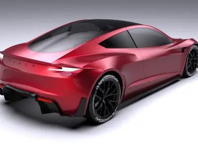 Tesla Roadster Free 3D model